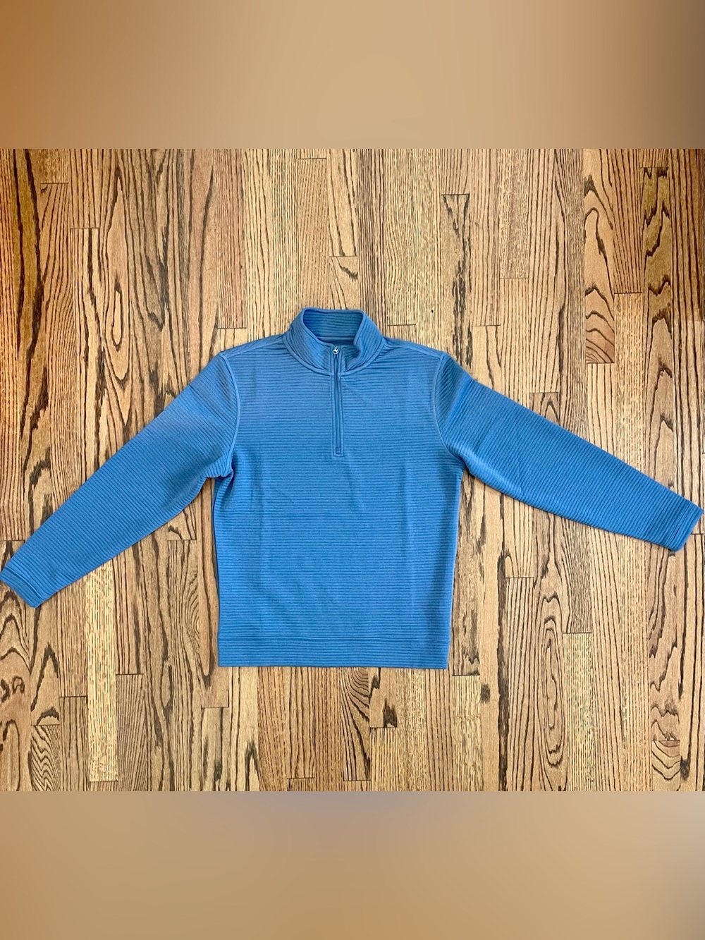 Onward Reserve Blue Cloud Quilt Quarter-Zip Neck Pullover in Men’s Small (EUC)